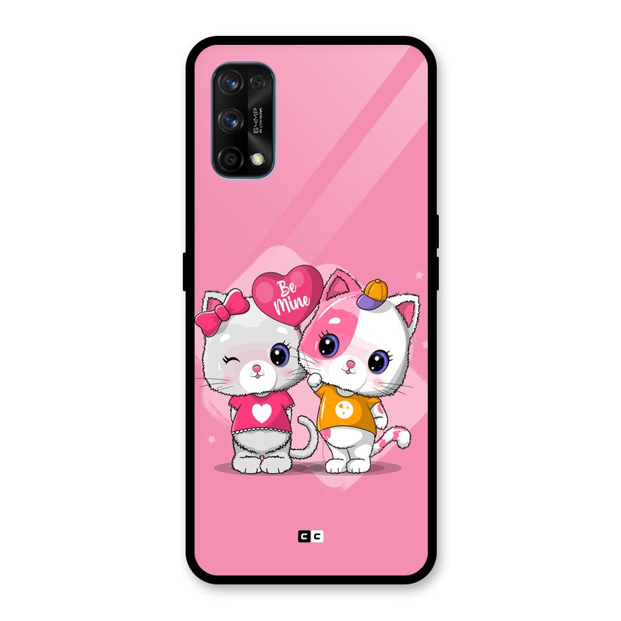 Cute Be Mine Glass Back Case for Realme 7 Pro