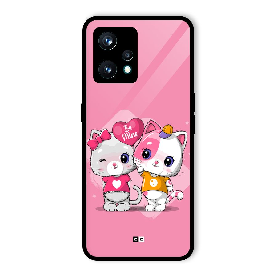 Cute Be Mine Glass Back Case for Realme Narzo 50 Pro