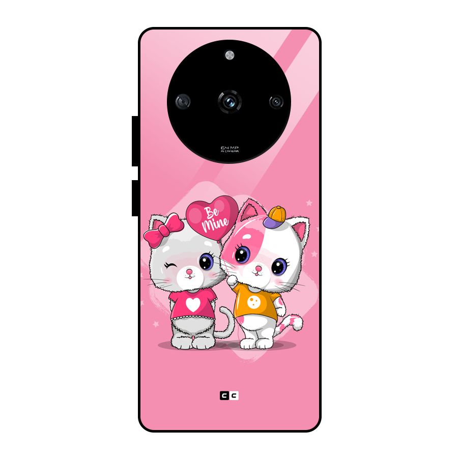 Cute Be Mine Glass Back Case for Realme Narzo 60 5G