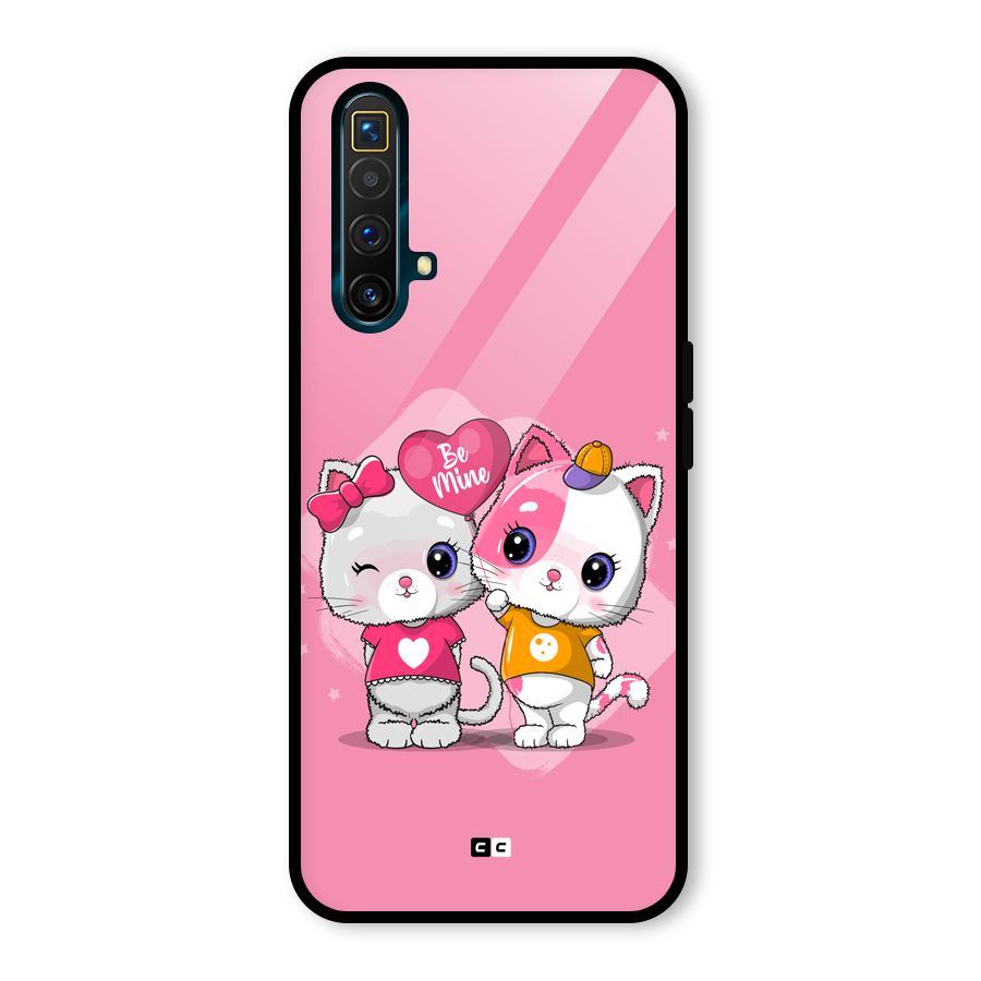 Cute Be Mine Glass Back Case for Realme X3 SuperZoom