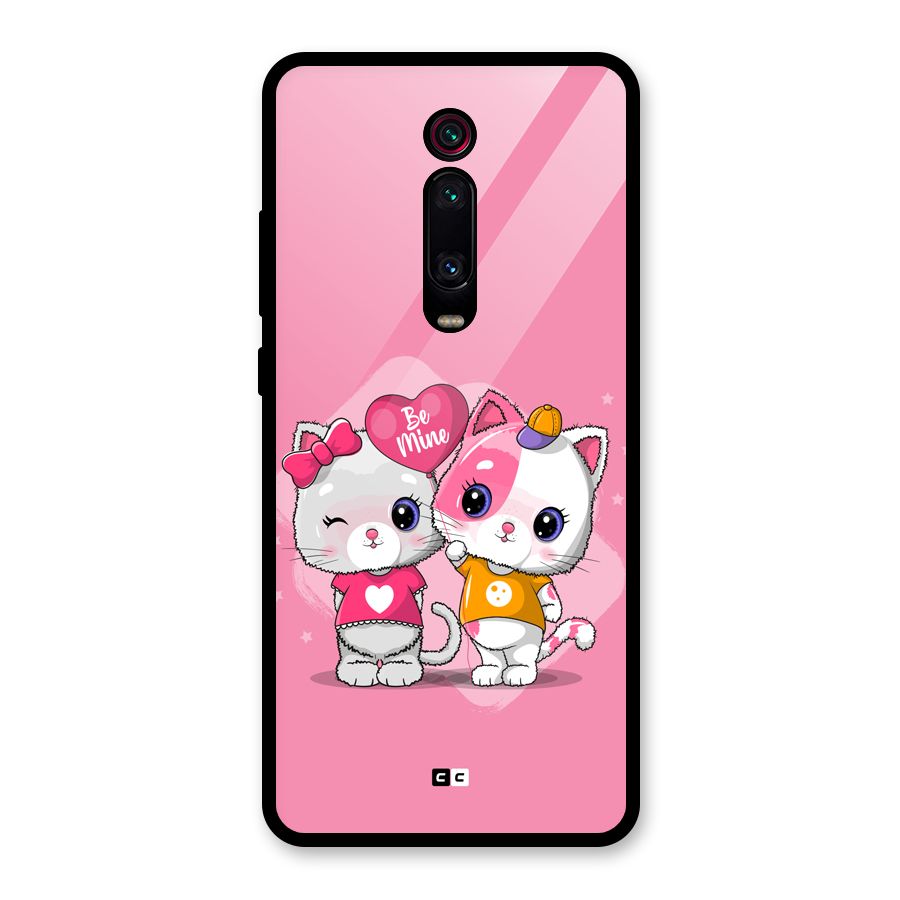 Cute Be Mine Glass Back Case for Redmi K20