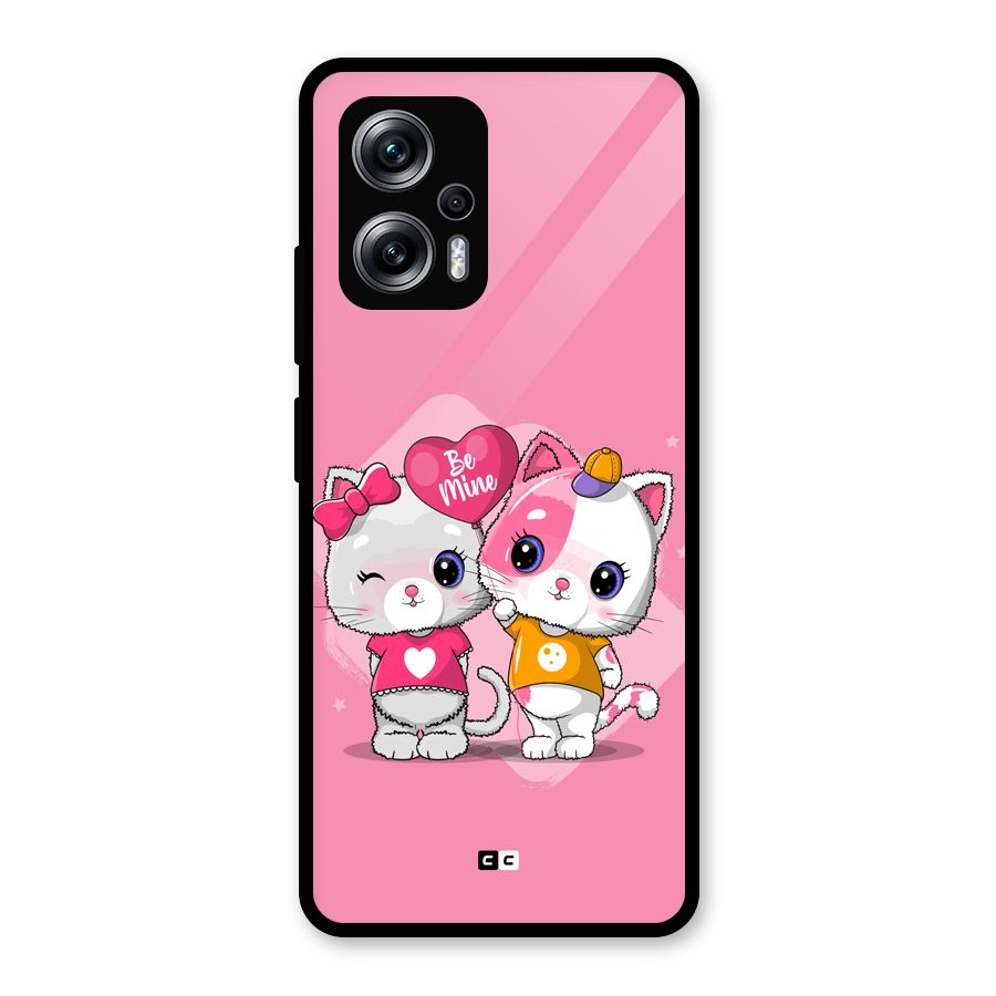 Cute Be Mine Glass Back Case for Redmi K50i