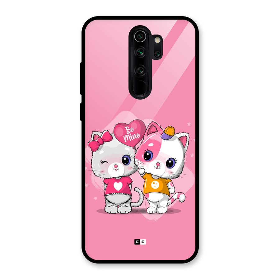 Cute Be Mine Glass Back Case for Redmi Note 8 Pro