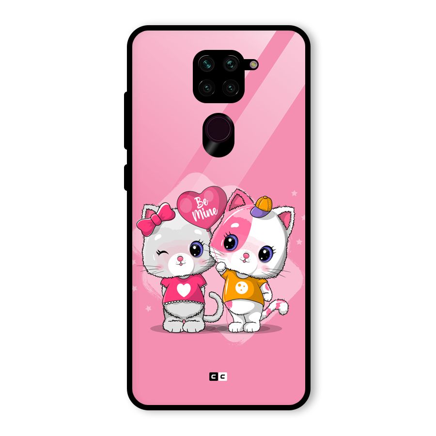 Cute Be Mine Glass Back Case for Redmi Note 9