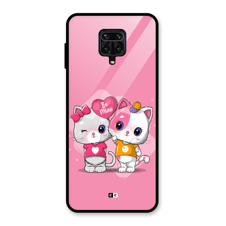 Cute Be Mine Glass Back Case for Redmi Note 9 Pro