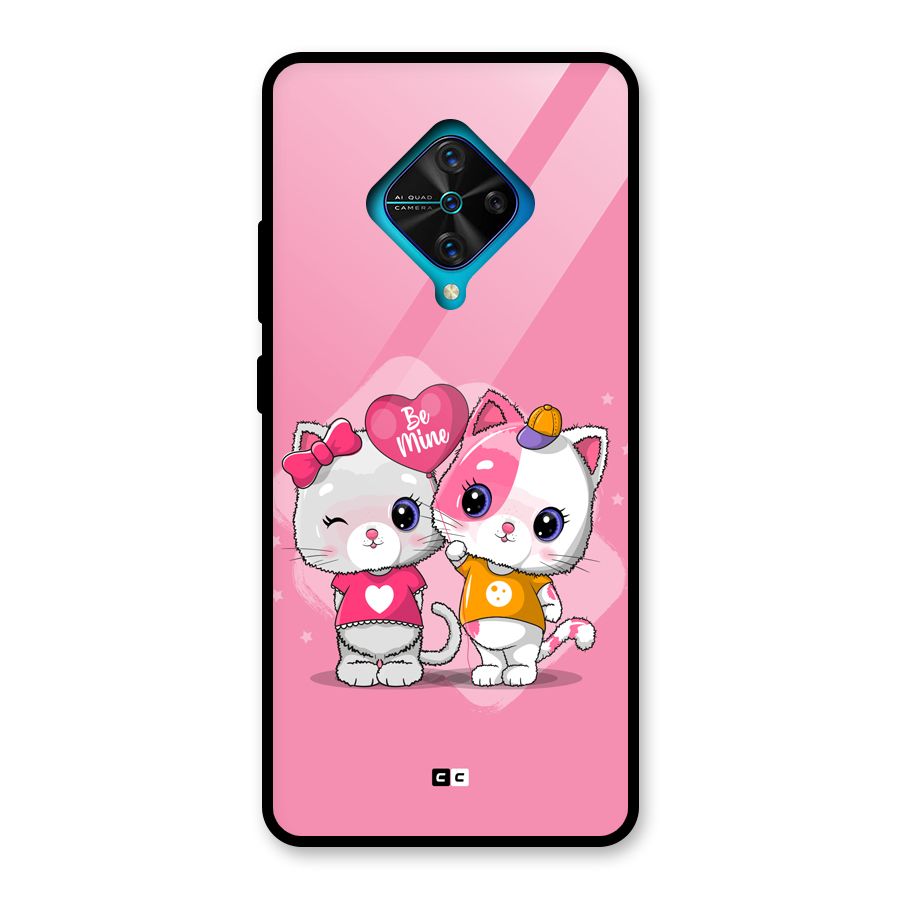 Cute Be Mine Glass Back Case for Vivo S1 Pro