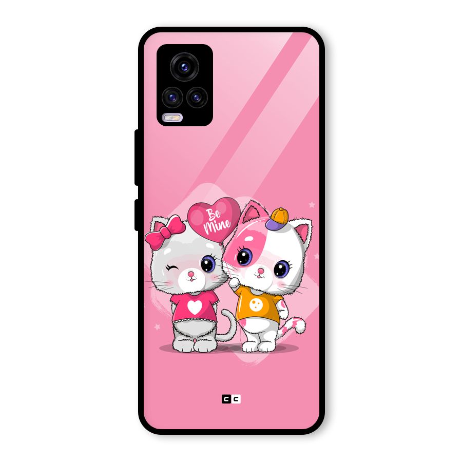 Cute Be Mine Glass Back Case for Vivo V20