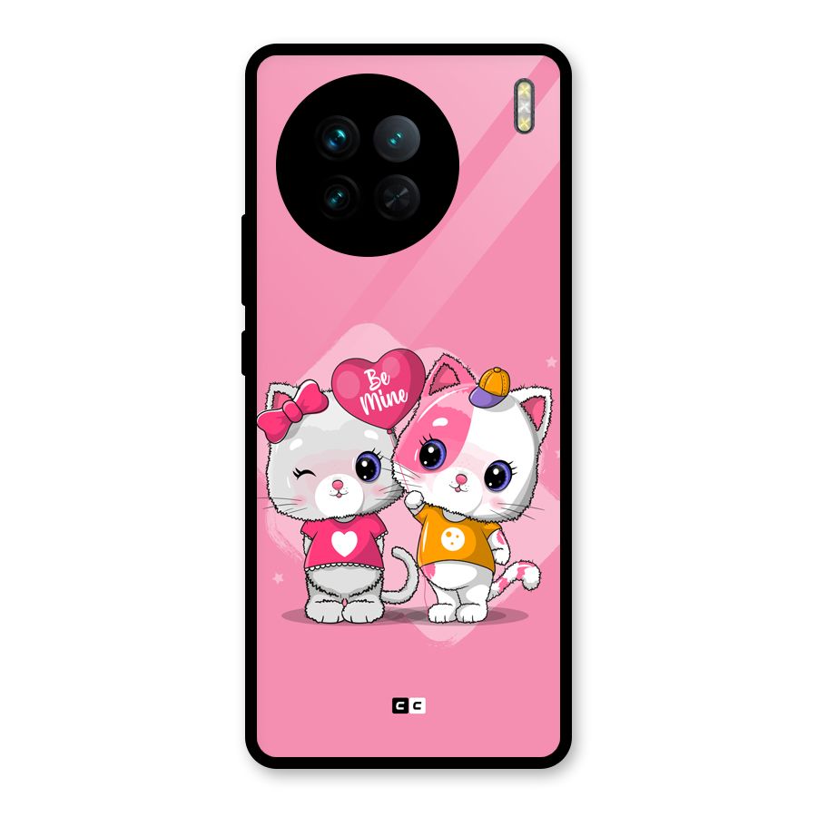 Cute Be Mine Glass Back Case for Vivo X90