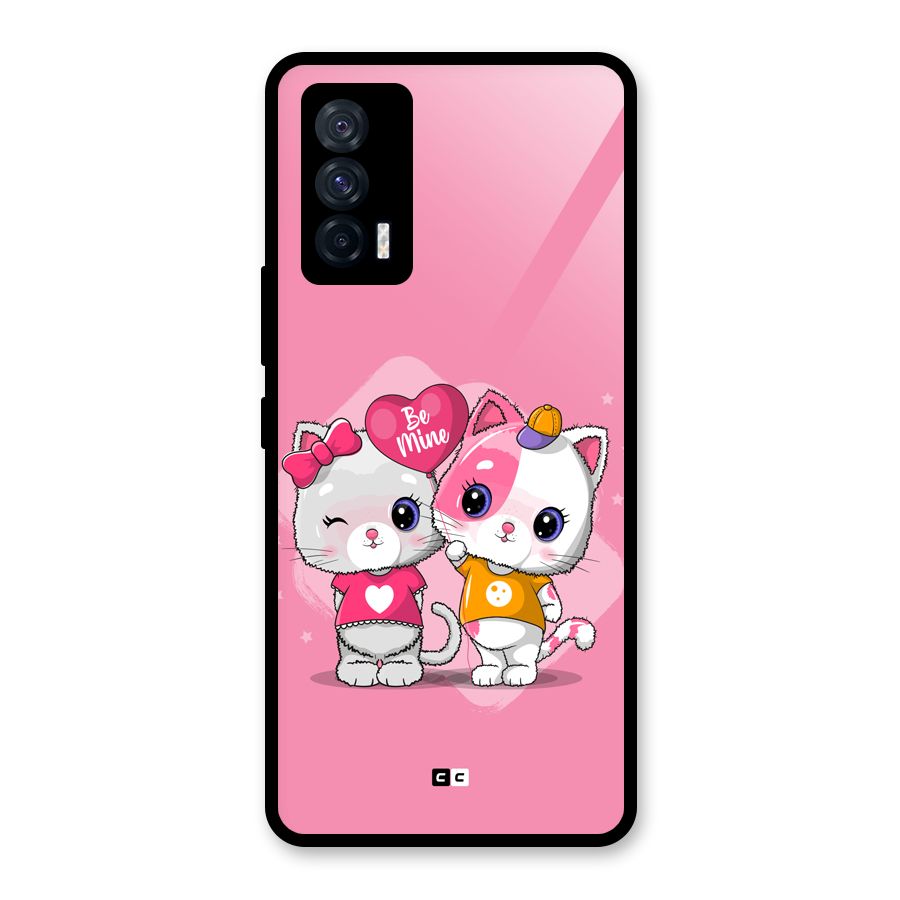 Cute Be Mine Glass Back Case for Vivo iQOO 7 5G