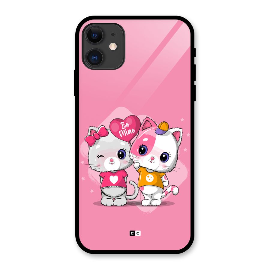 Cute Be Mine Glass Back Case for iPhone 11