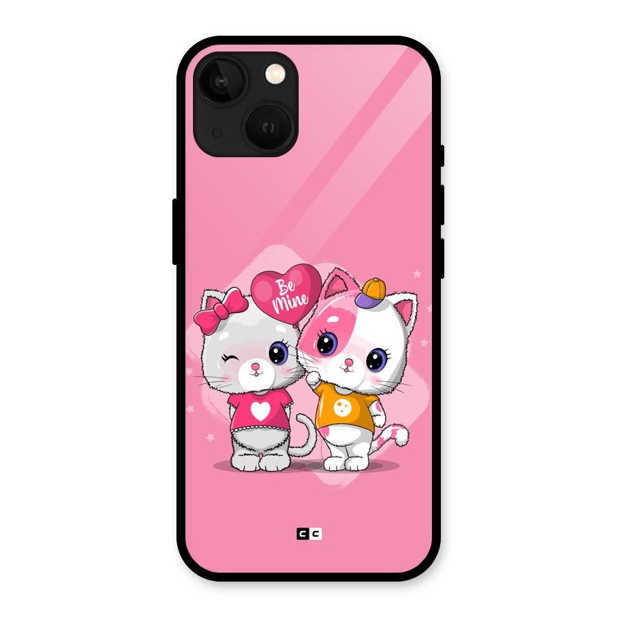 Cute Be Mine Glass Back Case for iPhone 13