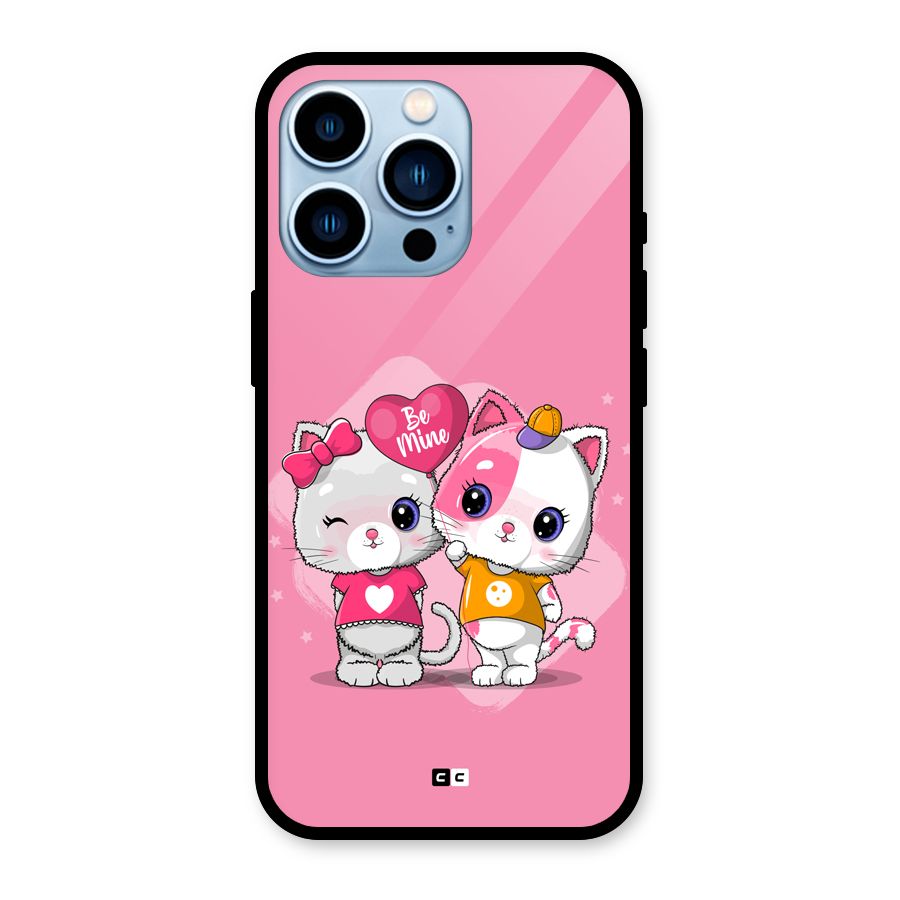 Cute Be Mine Glass Back Case for iPhone 13 Pro