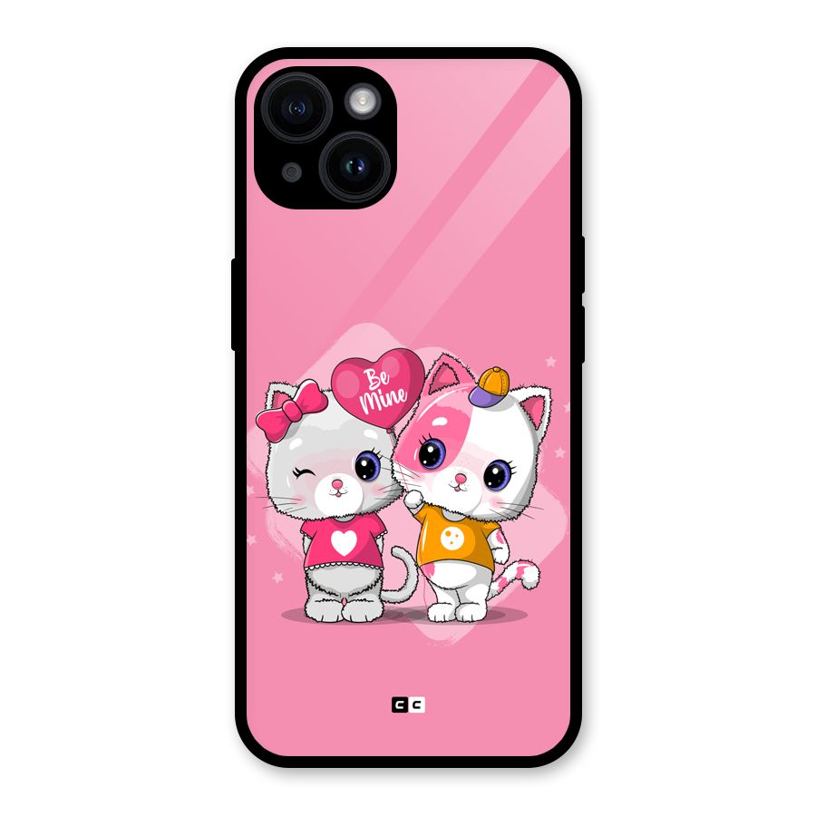 Cute Be Mine Glass Back Case for iPhone 14