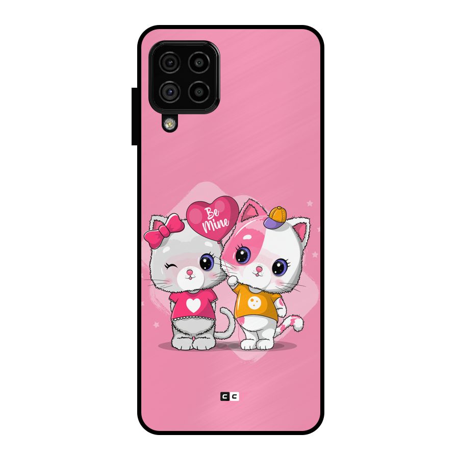 Cute Be Mine Metal Back Case for Galaxy A22 4G