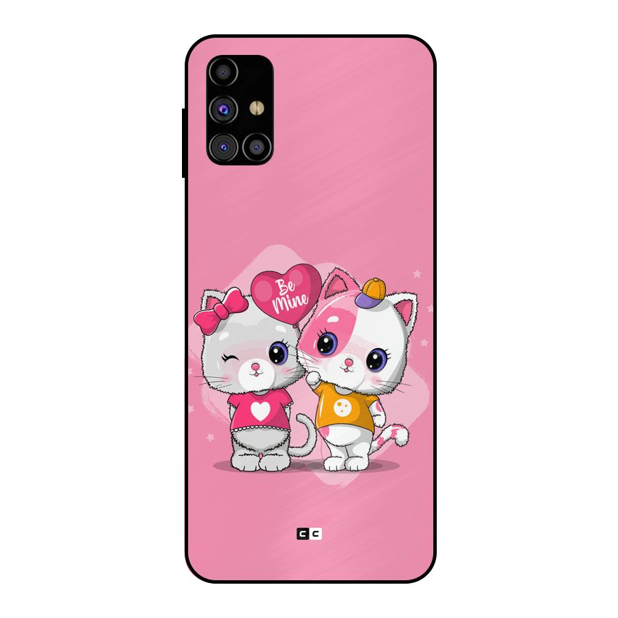 Cute Be Mine Metal Back Case for Galaxy M31s