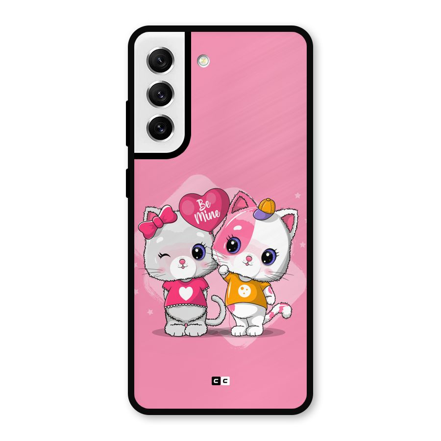 Cute Be Mine Metal Back Case for Galaxy S21 FE 5G