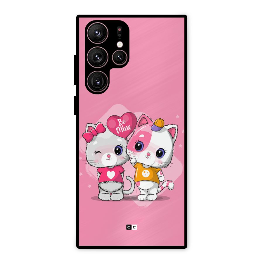Cute Be Mine Metal Back Case for Galaxy S22 Ultra 5G