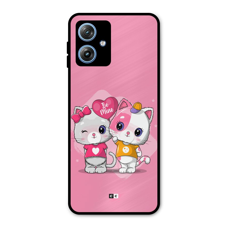 Cute Be Mine Metal Back Case for Moto G54