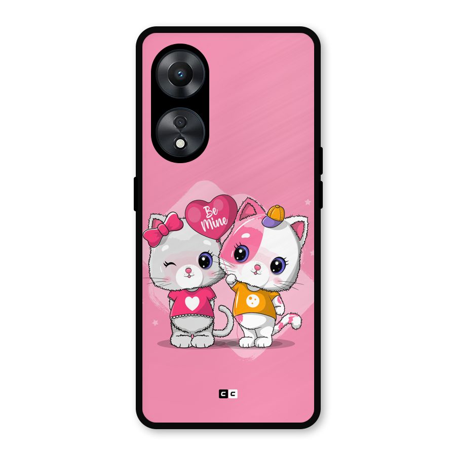 Cute Be Mine Metal Back Case for Oppo A78