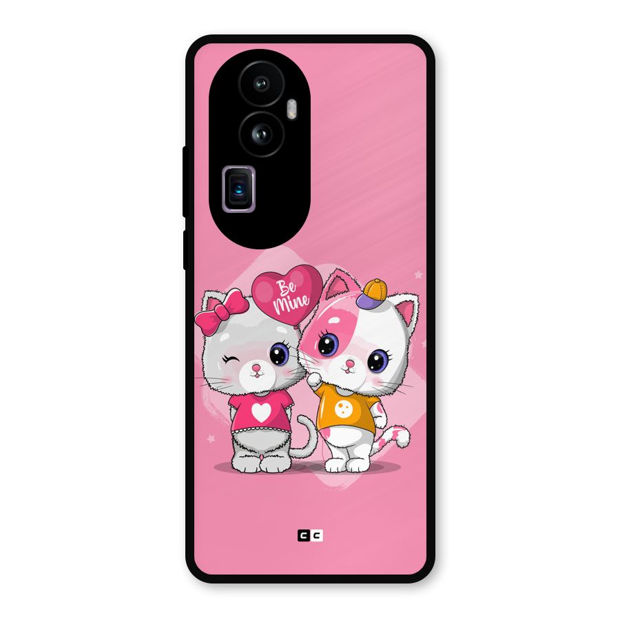 Cute Be Mine Metal Back Case for Oppo Reno10 Pro Plus