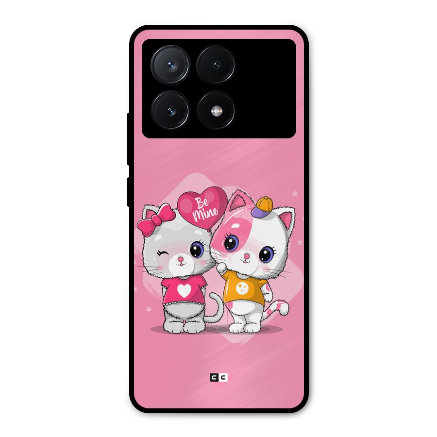 Cute Be Mine Metal Back Case for Poco X6 Pro