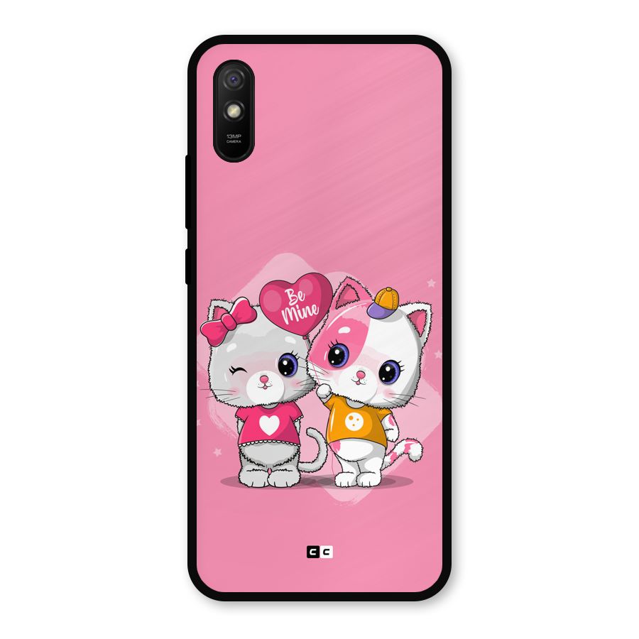 Cute Be Mine Metal Back Case for Redmi 9i