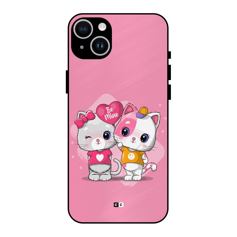 Cute Be Mine Metal Back Case for iPhone 14 Plus