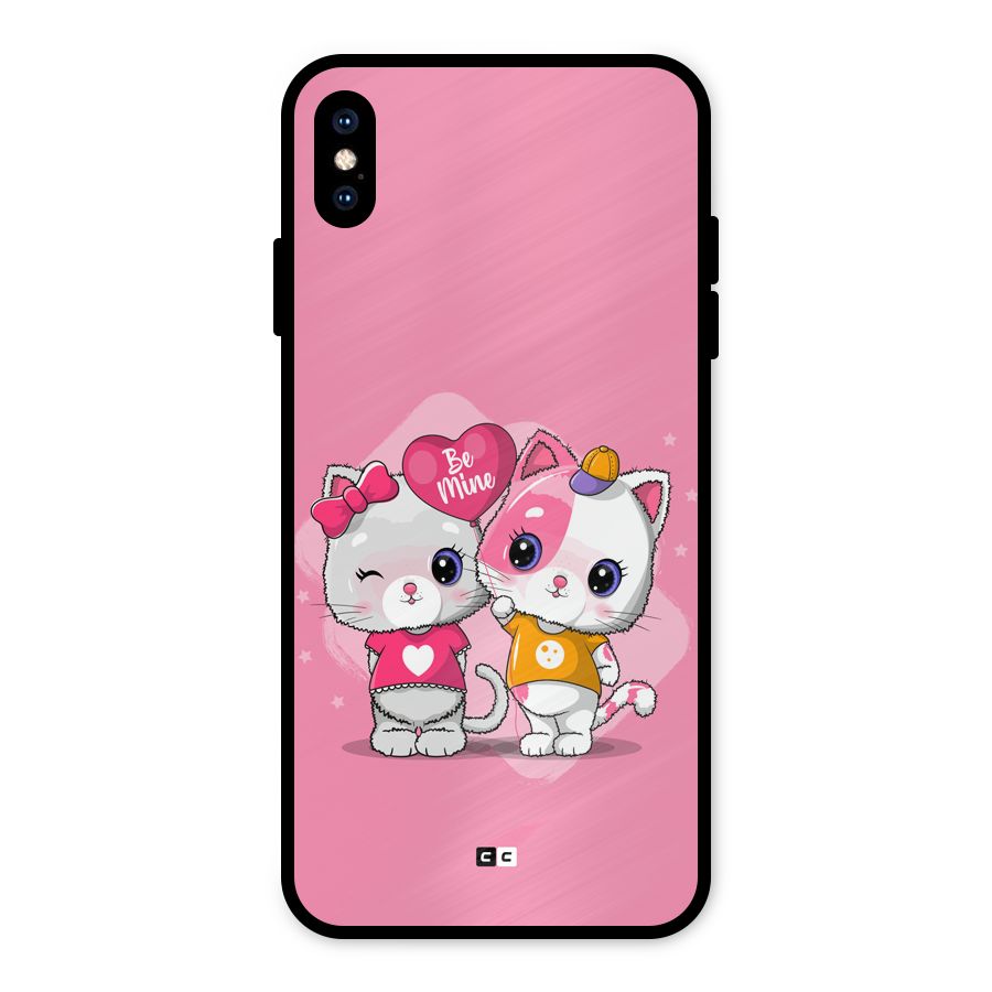Cute Be Mine Metal Back Case for iPhone XS Max