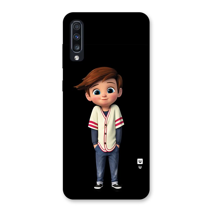 Cute Boy Tim Back Case for Galaxy A70