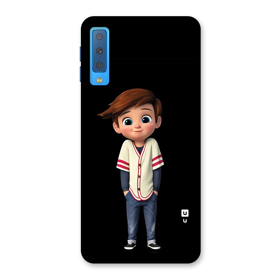 Cute Boy Tim Back Case for Galaxy A7 (2018)