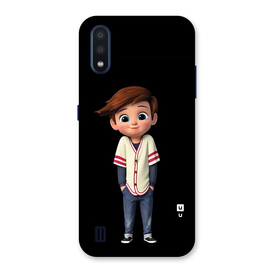 Cute Boy Tim Back Case for Galaxy M01