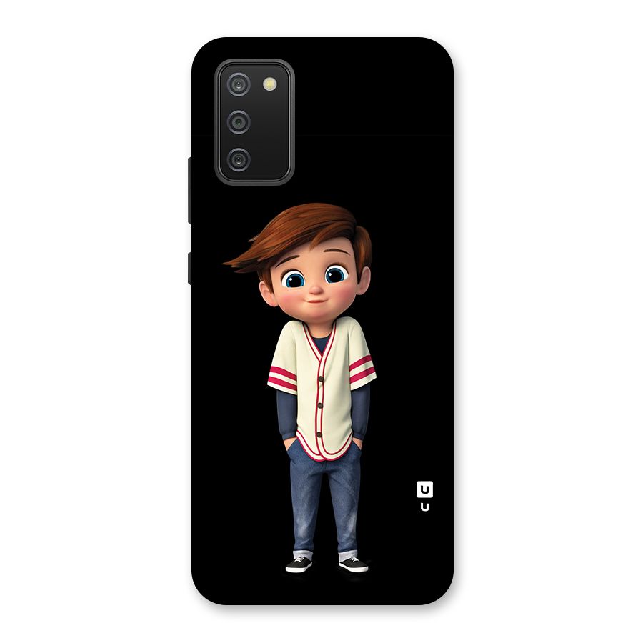 Cute Boy Tim Back Case for Galaxy M02s