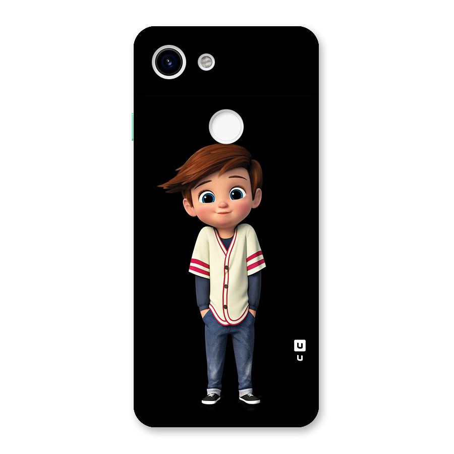 Cute Boy Tim Back Case for Google Pixel 3
