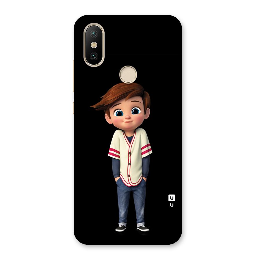 Cute Boy Tim Back Case for Mi A2