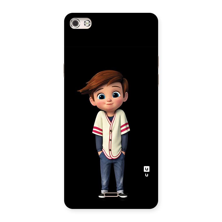 Cute Boy Tim Back Case for Micromax Canvas Silver 5