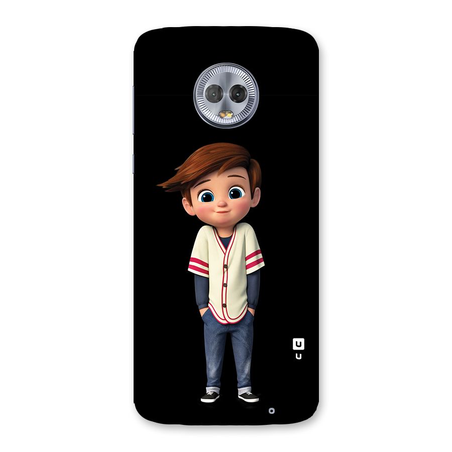 Cute Boy Tim Back Case for Moto G6 Plus