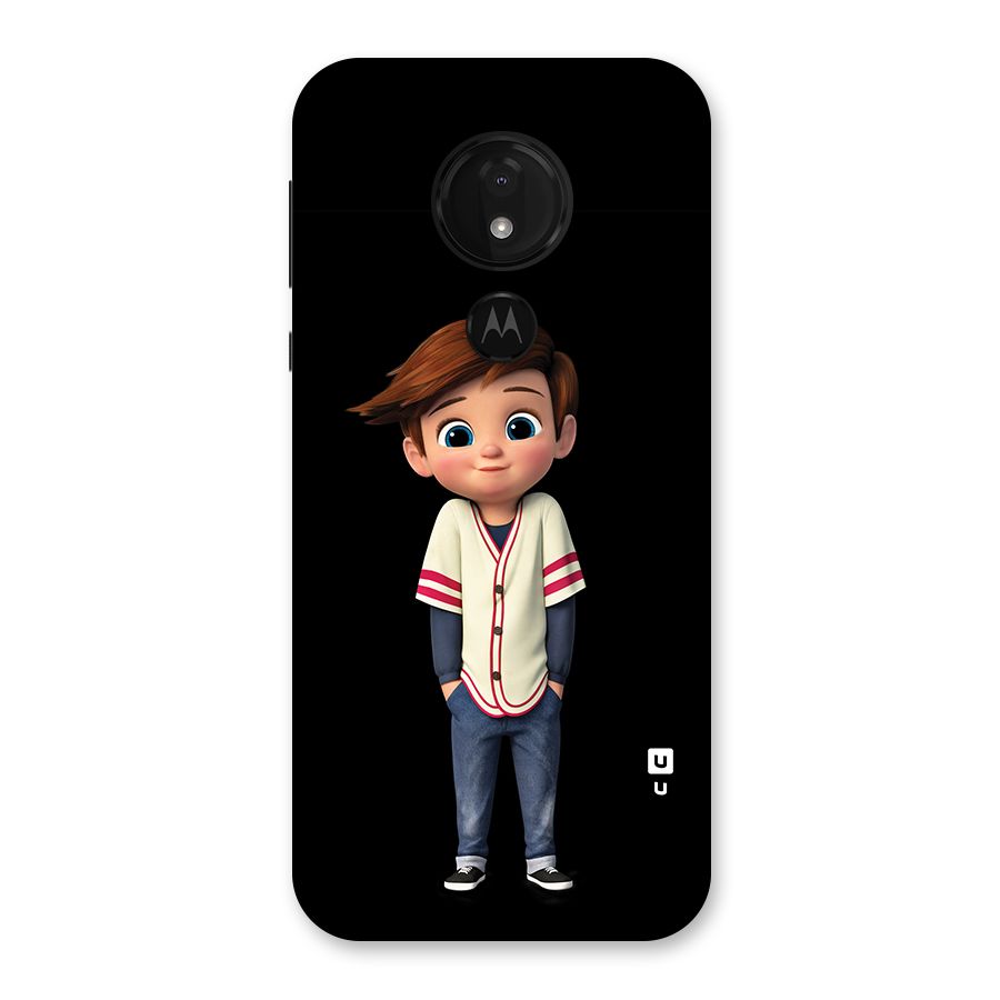 Cute Boy Tim Back Case for Moto G7 Power