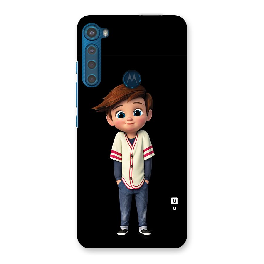 Cute Boy Tim Back Case for Motorola One Fusion Plus