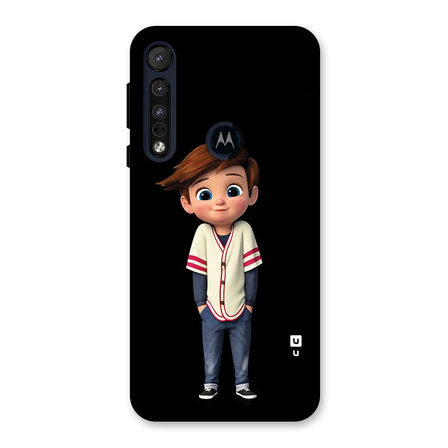 Cute Boy Tim Back Case for Motorola One Macro