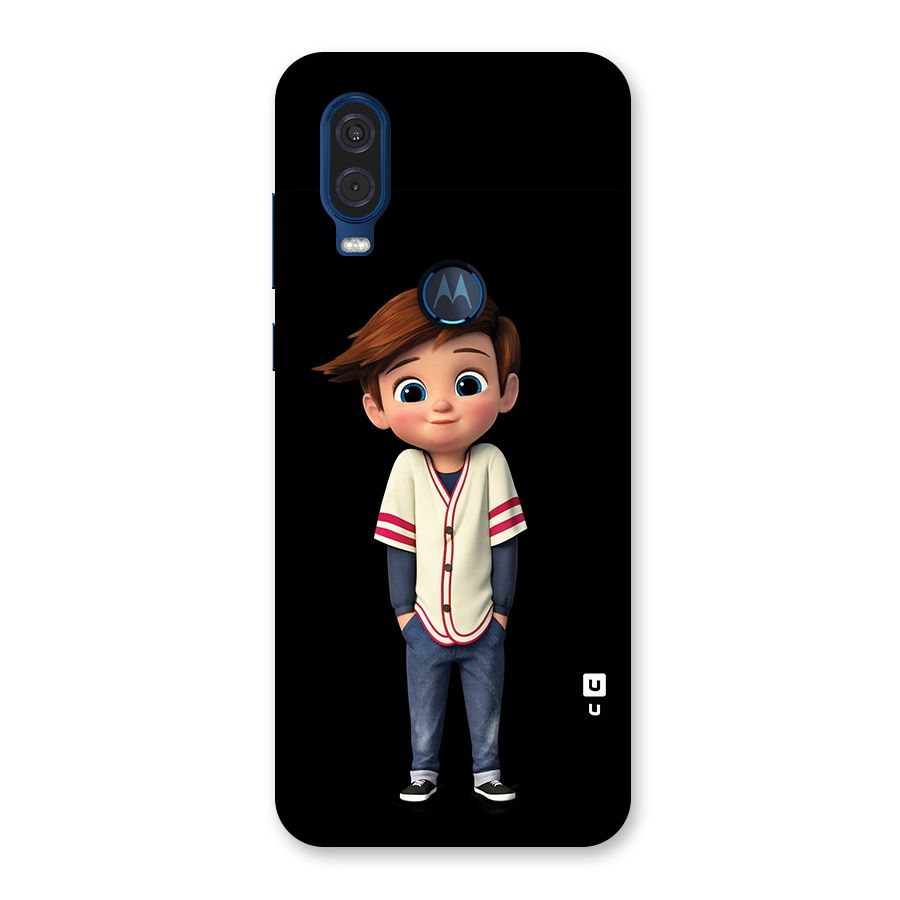 Cute Boy Tim Back Case for Motorola One Vision