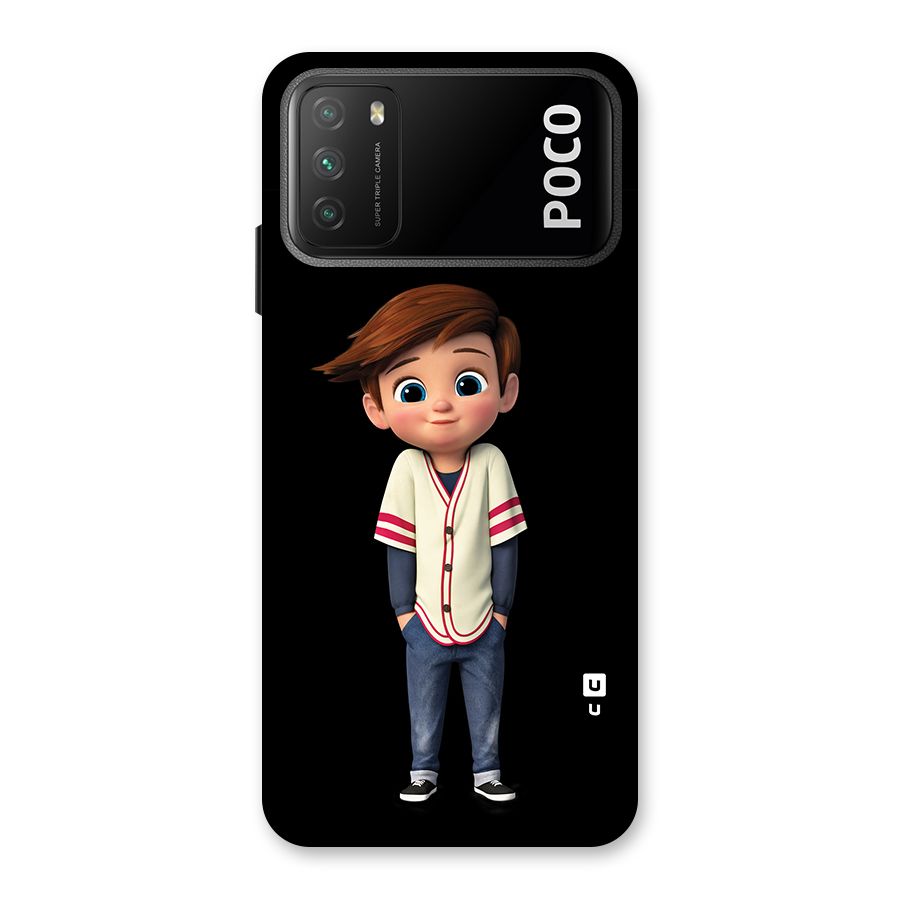 Cute Boy Tim Back Case for Poco M3