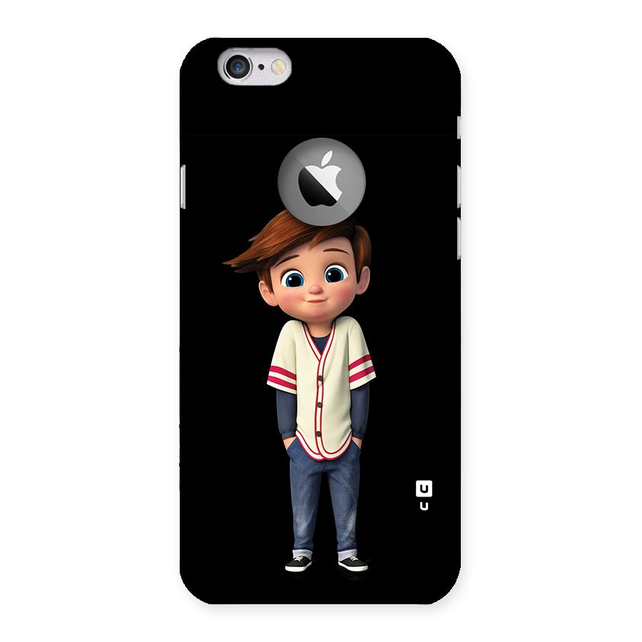 Cute Boy Tim Back Case for iPhone 6 Logo Cut