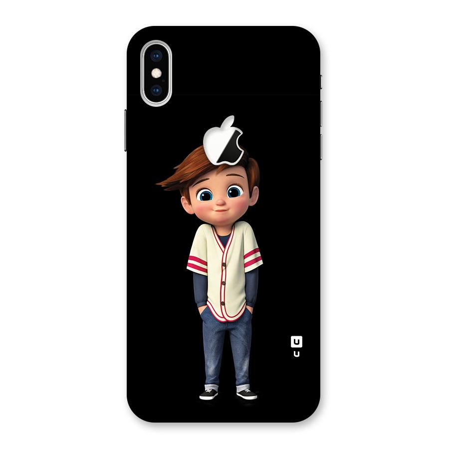 Cute Boy Tim Back Case for iPhone XS Max Apple Cut