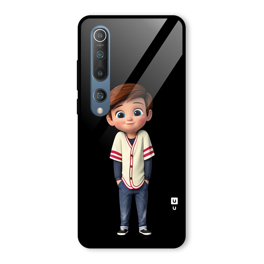 Cute Boy Tim Glass Back Case for Mi 10