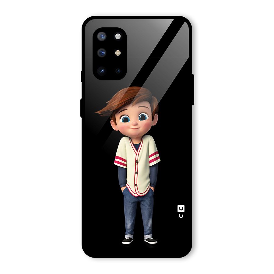 Cute Boy Tim Glass Back Case for OnePlus 8T