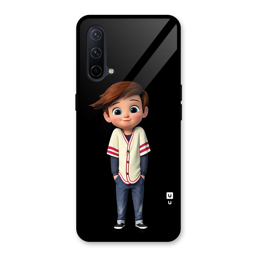 Cute Boy Tim Glass Back Case for OnePlus Nord CE 5G