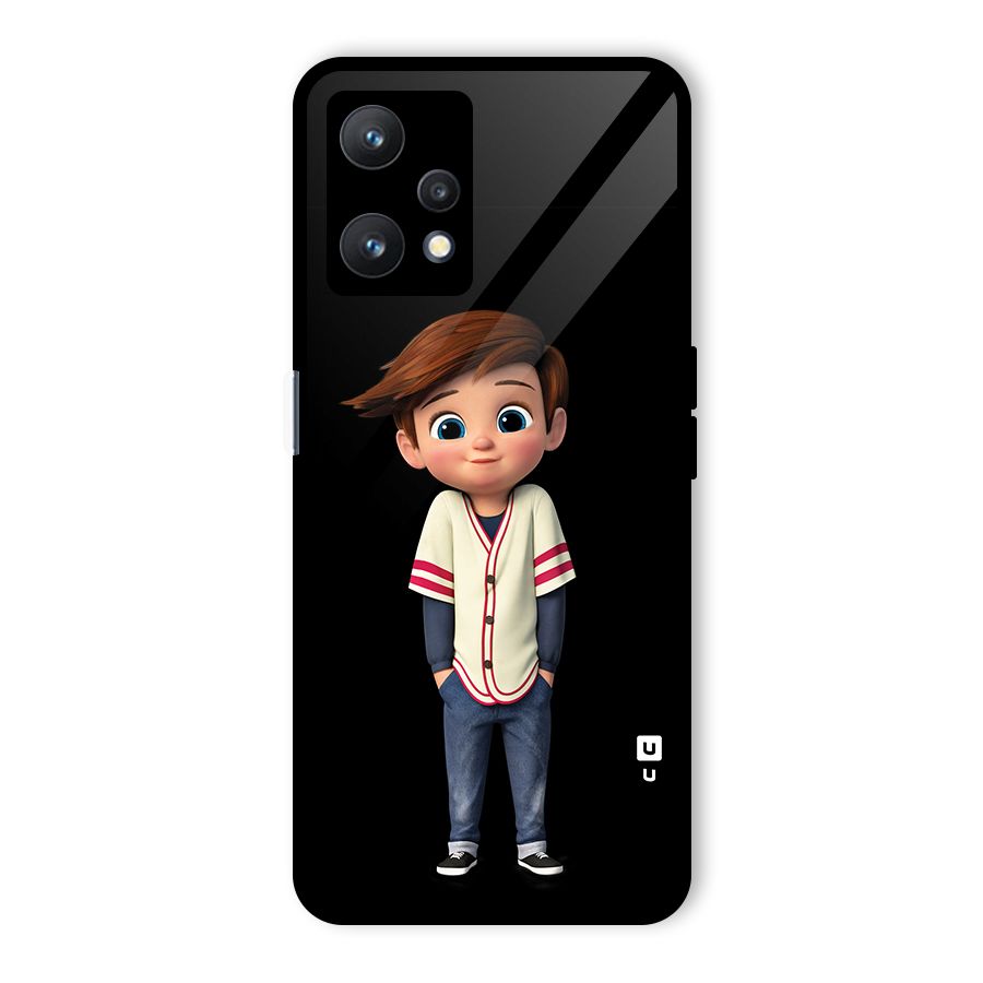 Cute Boy Tim Glass Back Case for Realme 9 Pro 5G
