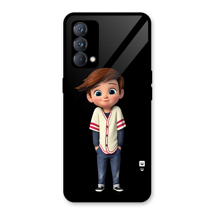 Cute Boy Tim Glass Back Case for Realme GT Master Edition