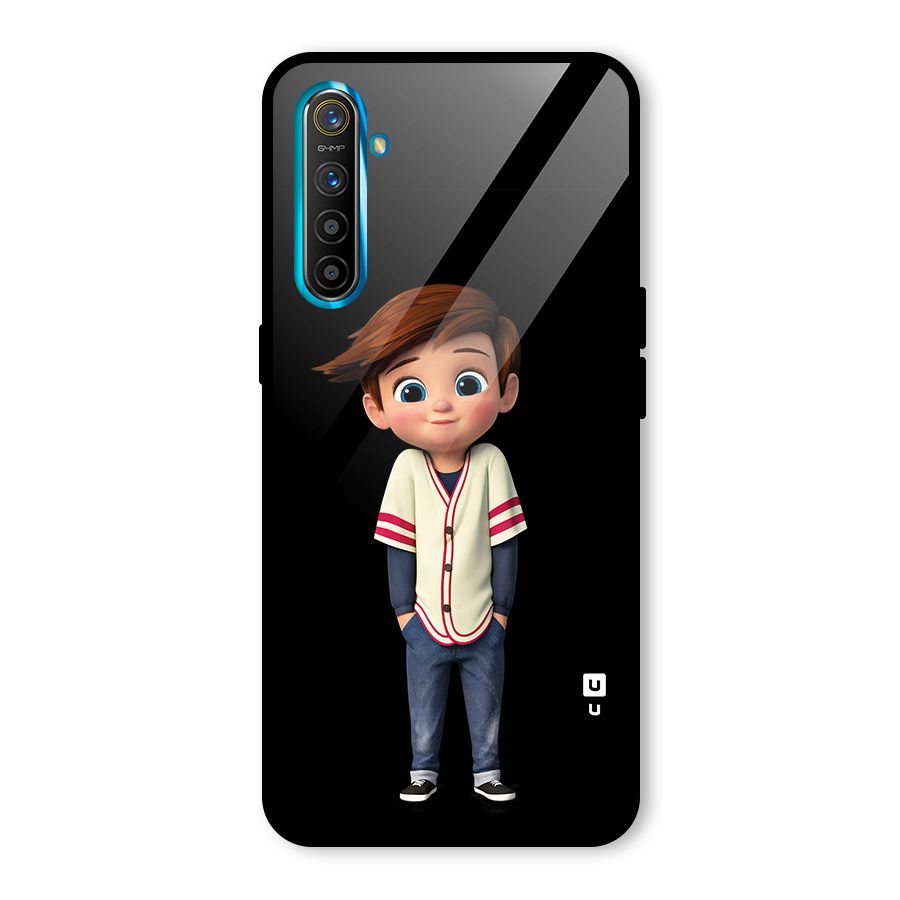 Cute Boy Tim Glass Back Case for Realme X2