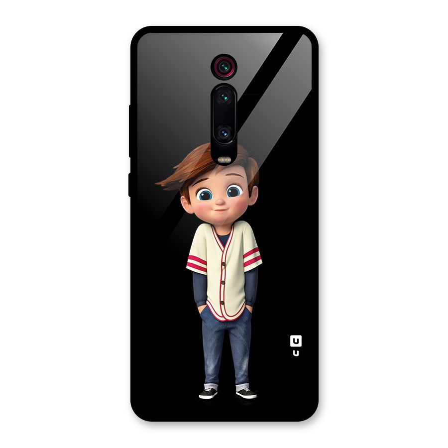 Cute Boy Tim Glass Back Case for Redmi K20